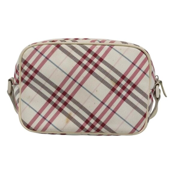 BURBERRY Nova Check Shoulder Bag Nylon Pink Silver Auth 116405 - Picture 2 of 16